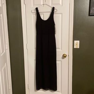 Vince Camino Black Dress with Sheer Overlay (R)